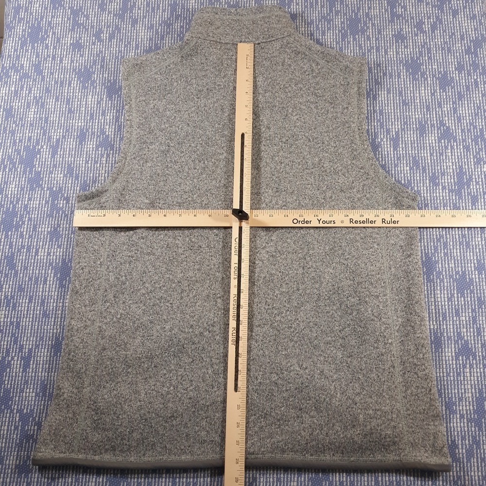 Patagonia Better Sweater Vest Full Zip Fleece Mens XL Gray Outdoor Company Logo - Picture 7 of 10